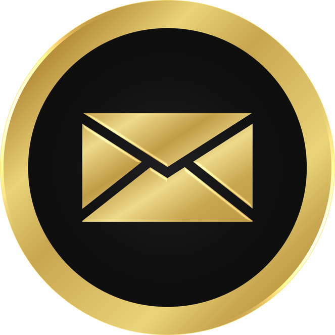 Gold Email Icon